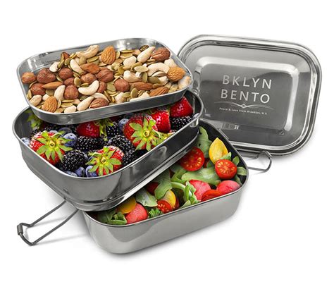 bed bath and beyond stainless steel bento box|Bklyn Bento Is the Best Stainless Steel Lunch Box.